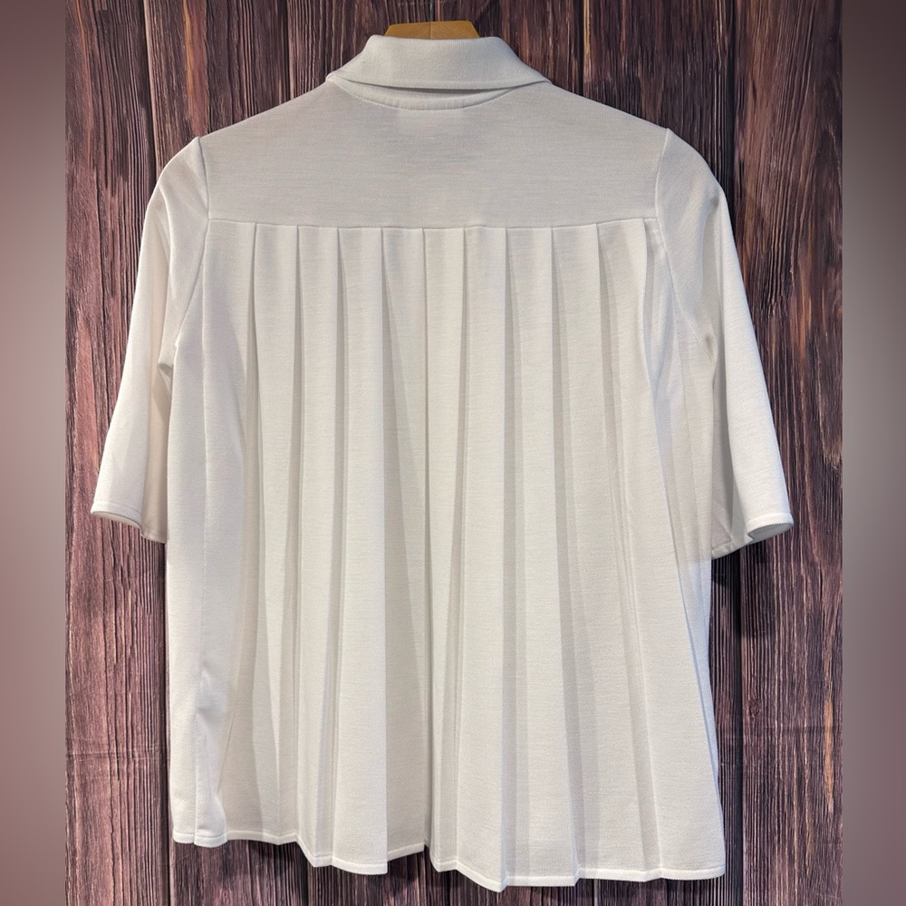 Lacoste White Polo Top Shirt - Size 36 - Picture 2 of 4